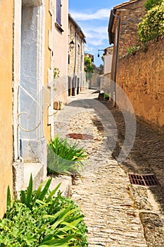 Narrow street in the old village