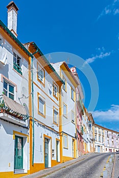 Narrow street in Portuguese town Portalegre