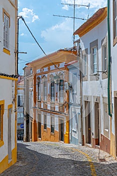 Narrow street in Portuguese town Portalegre