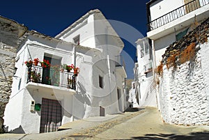 Narrow street in Spanish village