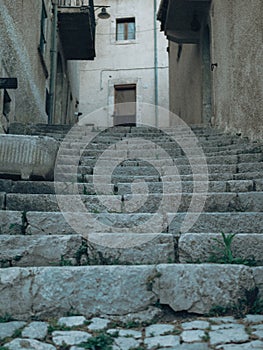 Narrow street and stairs in the Old Town