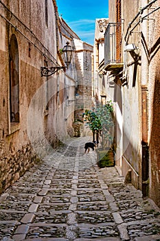 Narrow street Trapani Sicily
