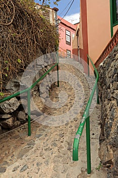 Narrow street of Vallehermoso