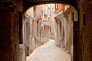 Narrow street in Venice