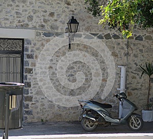 Narrow street in the village of Kritsa, Crete, Greece