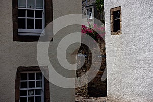 Narrow street in Culross, Scotland