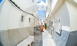 Narrow streets in Ojos de Garza Canary Island photo