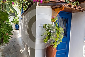 Narrow streets in the centre of Athens