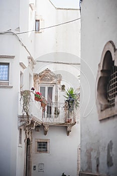 Narrow streets of old town of Martina Franca, photo