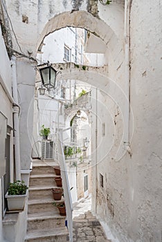 Narrow streets of Ostuni, Italy