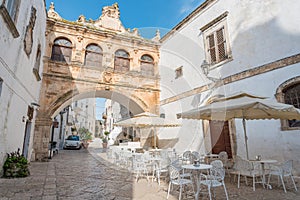 Narrow streets of Ostuni, Italy