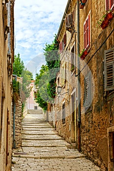 Narrow streets in Pula