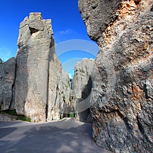 Narrow Tunnel on Needles Highway photo