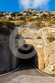 Narrow tunnel at Potomje photo