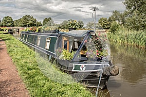 Narrowboat on canal