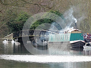 Narrowboat on the Grand Union Canal at Rickmansworth