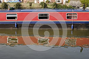 Narrowboat at Hungerford. Berkshire. UK