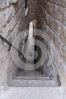 The narrowest alley in Safed