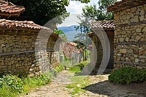 Narrowest street in village of Balkan
