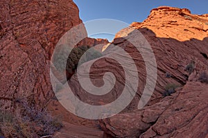 Narrowing of Spur Canyon at Horseshoe Bend Arizona