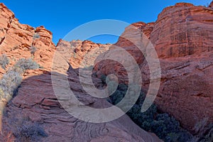 Narrowing of Spur Canyon at Horseshoe Bend Arizona