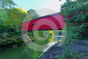 Narrows Covered Bridge Indiana photo