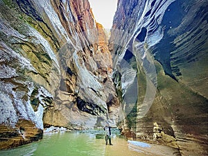 Narrows hike Zion Park