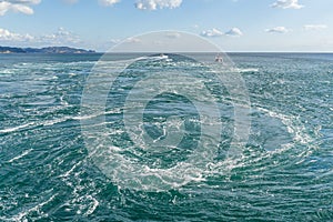 Naruto whirlpools in Tokushima, Japan