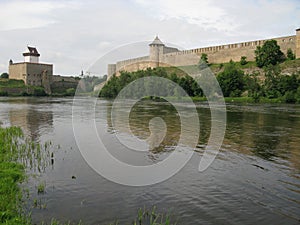 Narva castle Estonia Ivangorod Russia