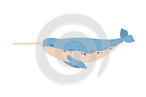 narwhal isolated icon