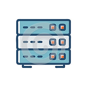 NAS Storage Icon for Network Solutions