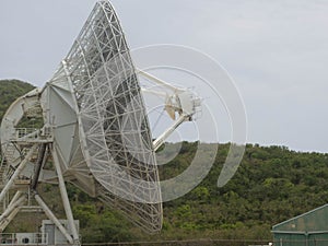 NASA Satellite Dish Profile Up Close