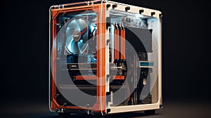 Nasa Themed Pc Case With Cooling System