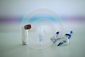 Nasal accuhaler and MDI and Nebulizer mask and Nebulizer cup for asthma, cough or lung disease treatment