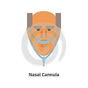 Nasal cannula vector icon