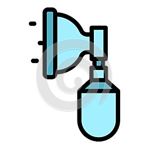 Nasal oxygen icon vector flat