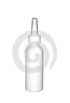 Nasal spray bottle isolated
