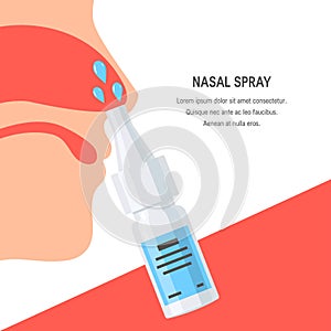 Nasal spray concept photo