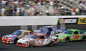NASCAR - 4 car fight!
