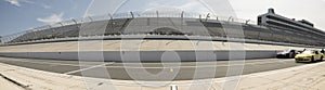 Nascar cars on pit row at Dover Motor Speedway