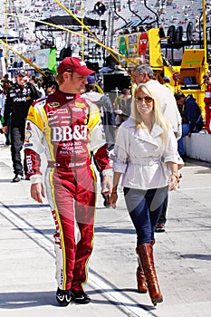 NASCAR - Clint Bowyer walks down pit road