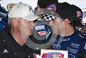 NASCAR Jimmie Johnson and Rick Hendrick