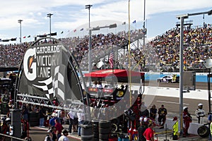 NASCAR pit road at Phoenix International Raceway