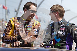 NASCAR's Kyle Busch and Denny Hamlin