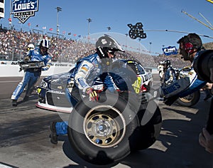 NASCAR Sprint Cup Driver Jimmie Johnson Pitstop