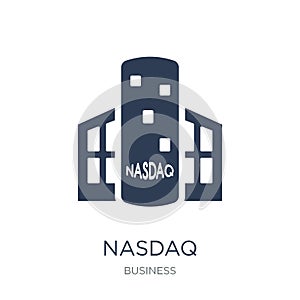 Nasdaq icon. Trendy flat vector Nasdaq icon on white background photo