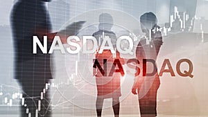Nasdaq Stock Market Finance Concept. Market crisis. photo