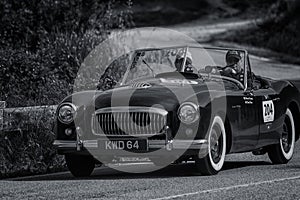 NASH HEALEY SPORTS 3850 cm3 1950 on an old racing car in rally Mille Miglia 2018 the famous italian historical race 1927-1957