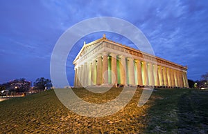 Nashville Parthenon at dusk