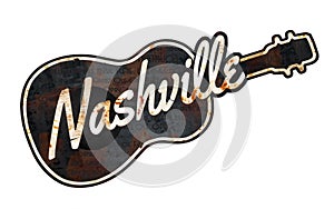 Nashville Sign Grunge